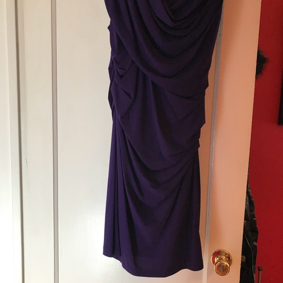 Purple Ruched Dress - Picture 3 of 3